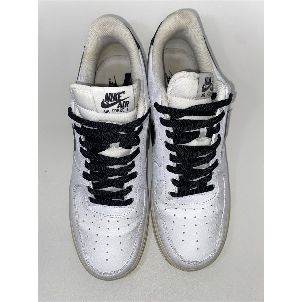 Nike Air Force 1 '07 Men's Size 12 White/Black CT2302 100 Fast Shipping - Picture 3 of 15